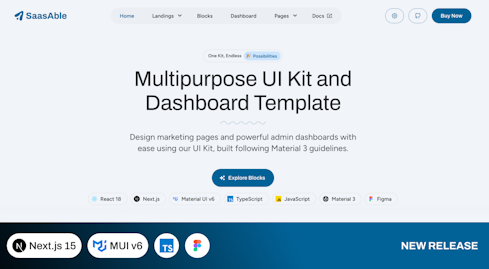 SaasAble - Multipurpose UI Kit and Dashboard Template