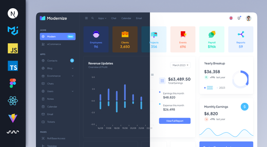 Modernize - React and Next.js Admin Dashboard