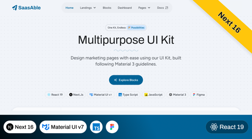 SaasAble - Multipurpose UI Kit &amp; Landings
