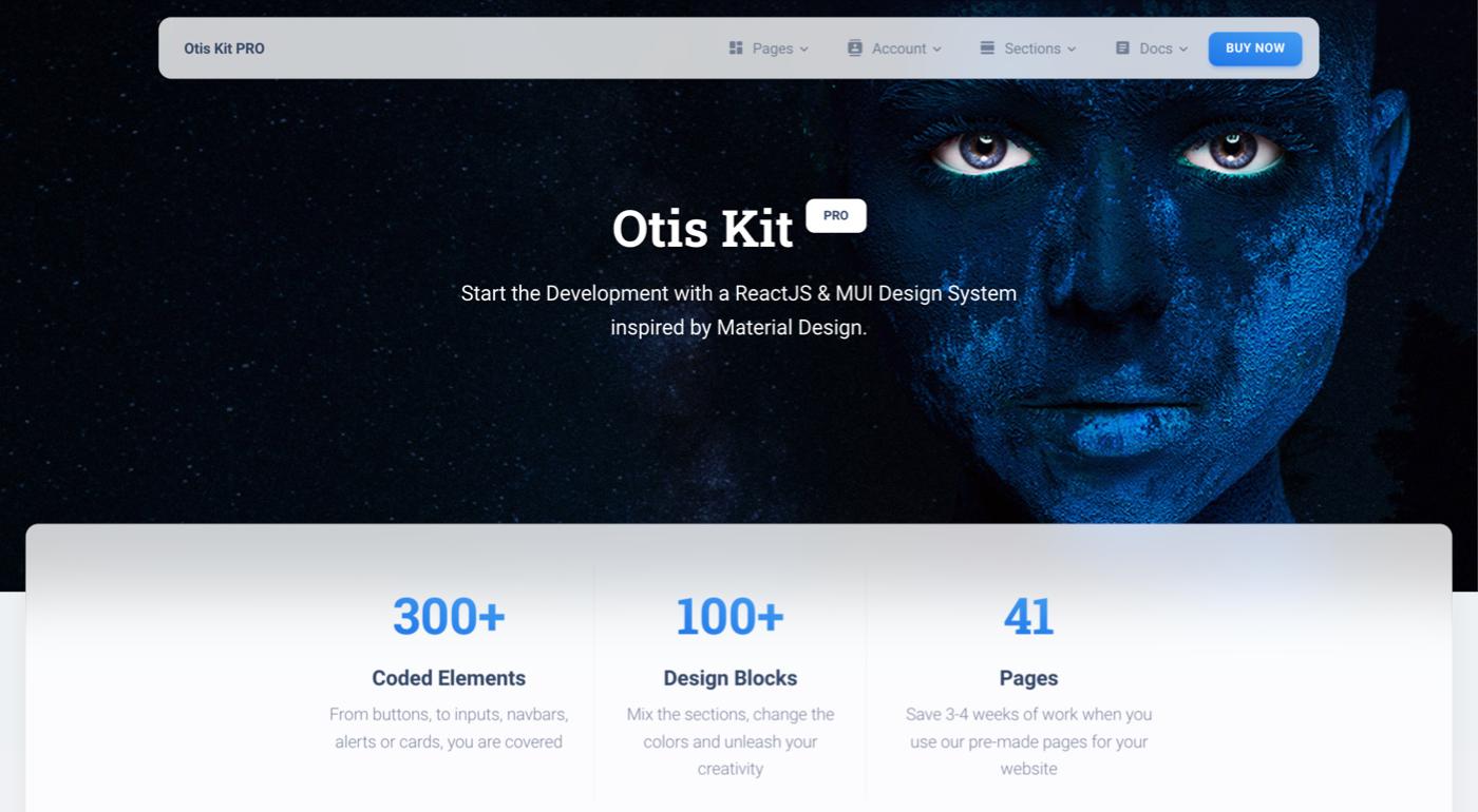 Otis Kit PRO - Material Kit for React