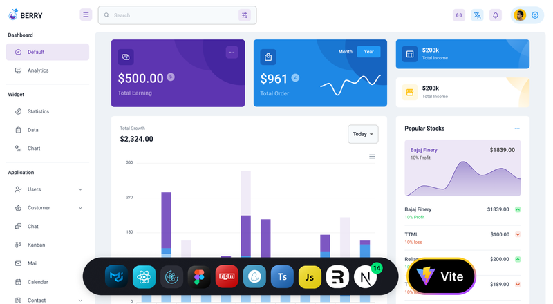 Vite Templates Themes MUI Store