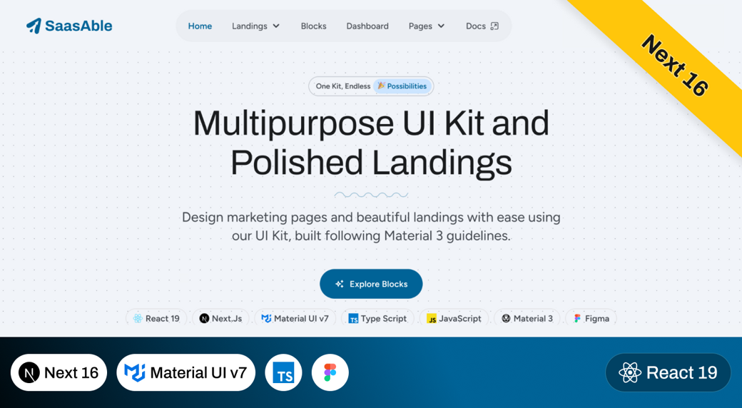 SaasAble - Multipurpose UI Kit + Landings