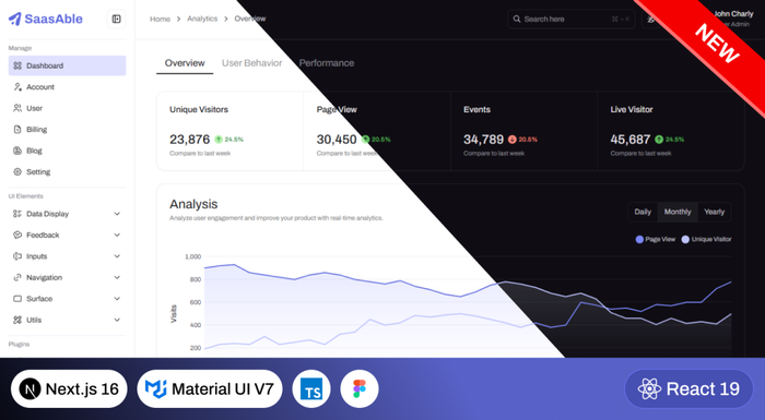 SaasAble - Admin Dashboard Template